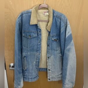 Urban Outfitters Wool Lined Denim Utility Jacket